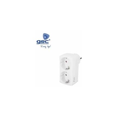 Doppelsteckdosenadapter schuko in Leitung GSC 000203365 Image