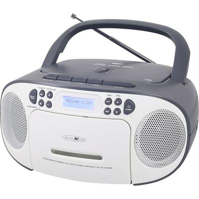 CD-Radio dab+, dab, ukw aux, cd, Kassette, usb Weiß, Grau - Reflexion Image