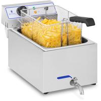 Friteuse Fritteuse Edelstahl Fritöse Elektrische 17 Lliter 2000W Profi Gastro