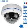 Caméra de Surveillance dôme IP POE HD 8MP/4MP/4K 1080P H.265 Audio détection d'humanoïde par ia