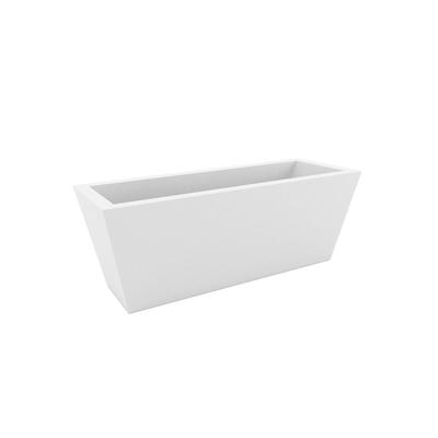 Vondom »JARDINERA« Simple Outdoor Pflanzengefäß 100x40 cm / White / Lackiert Hochglanz