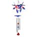 Exhart WindyWing Patriotic Whirligig Hummingbird Wind Chime, 7 by 18 Inches