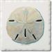 CounterArt Colorful Sand Dollar Absorbent Stone Tumbled Tile Coaster Set of 4 Made in The USA Protective Cork Backing