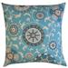 Jiti Indoor Eclectic Floral Patterned Cotton Accent Accent Square Throw Pillow 20 x 20