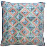 Jiti Indoor Multi Color Geometric Patterned Cotton Accent Square Throw Pillows 20 x 20