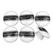 Set of 6 Black and White Home Sweet Home Farmhouse Wood Cabinet Knobs - 1.5" Wide