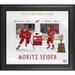 Moritz Seider Detroit Red Wings Framed 15'' x 17'' 2022 Calder Trophy Winner with a Piece of Game-Used Puck - Limited Edition 553