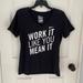 Nike Tops | Nike Dry-Fit Athletic Black V-Neck T-Shirt Work It | Color: Black | Size: M