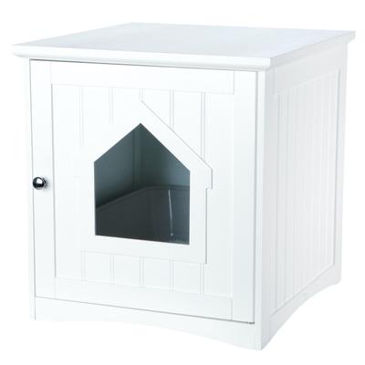 Standard Wooden Litter Box Enclosure by TRIXIE in White