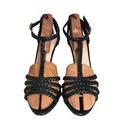 Kate Spade Shoes | Kate Spade Black Leather Heel Sandals | Color: Black/Tan | Size: 8