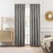 Wide Width Bordeaux Rod Pocket Window Curtain Panel by Achim Home Décor in Silver (Size 52" W 63" L)