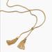 J. Crew Jewelry | J. Crew Tassel Chain Necklace | Color: Gold | Size: Os