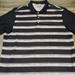 Adidas Shirts | Adidas Climacool Short Sleeve Golf Polo Shirt Mens Size L Black Striped | Color: Black/White | Size: L