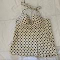 J. Crew Swim | J. Crew Polka Dot Tankini Swim Top | Color: Cream/White | Size: 2