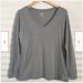 Columbia Tops | Columbia Women's Long Sleeve Lightweight T-Shirt Top V Neck Activewear | Color: Gray | Size: L