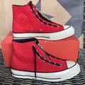 Converse Shoes | Converse Chuck 70 Zip Hi University Red/Black/Egret Wmns | Color: Red/White | Size: Various