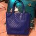 Kate Spade Bags | Kate Spade Vegan Bright Blue Logo Tote Bag | Color: Blue | Size: Os
