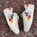 Gucci Shoes | Gucci, Disney Mickey Mouse Ace Low Top Sneaker, Ivory, Orange, (8.5 M, 10 W) | Color: Orange/White | Size: 10