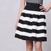 Anthropologie Skirts | Anthropologie Girls From Savoy Elastic Striped Skirt Black White Medium/Large | Color: Black/White | Size: M