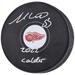 Moritz Seider Detroit Red Wings Autographed 2022 Calder Trophy Winner Hockey Puck with ''2022 Calder'' Inscription