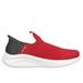 Skechers Boy's Slip-ins: Ultra Flex 3.0 - Smooth Step Sneaker | Size 2.5 | Red/Black | Textile | Machine Washable