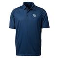 Men's Cutter & Buck Navy Tampa Bay Rays Big Tall Pike Double Dot Stretch Polo