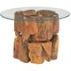 Table basse Bois flottant de teck massif 60 cm - Vidaxl