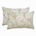 Delray Natural Over-sized Rectangular Throw Pillow (Set of 2) - 24.5 X 16.5 X 5