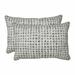 Pillow Perfect Outdoor | Indoor Alauda Frost Oversized Rectangular Throw Pillow (Set of 2) 24.5 X 16.5 X 5