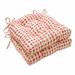 Pillow Perfect Outdoor | Indoor Alauda Coral Isle Large Chairpad 2PK 17.5 X 16.5 X 4