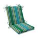 Aruba Stripe Turquoise\Green Squared Corners Chair Cushion