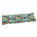 Pillow Perfect Outdoor / Indoor Abstract Reflections Multi Outdoor Tufted Bench Swing Cushion 60 X 18 X 5