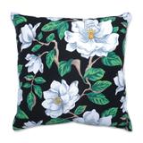 Magnolia Black 25 Inch Floor Pillow - 25 X 25 X 5