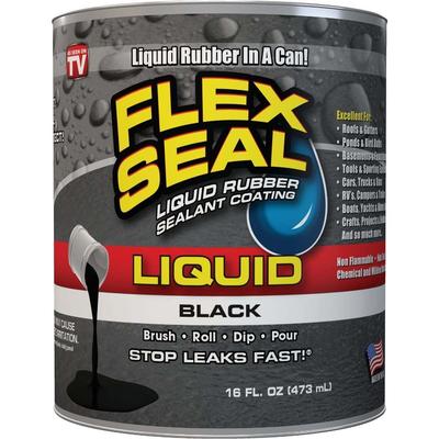 FLEX SEAL 1 Pt. Liquid Rubber Sealant, Black - 1 Each