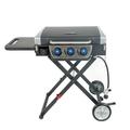 Razor 3 - Burner Portable Liquid Propane 30000 BTU Gas Grill Steel in Black/Gray | 35.83 H x 45.08 W x 23.82 D in | Wayfair GGC2235M