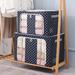 Rebrilliant Clothing Storage Fabric Box Fabric in Black/Blue | 16.53 H x 23.62 W x 15.74 D in | Wayfair 0105B85D24174A15A15E811030810701