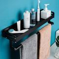 Rebrilliant Toilet Bathroom Shelf Wall Hanging Perforating Free Towel Rack Bath Toilet Toilet Toiletry Stand Towel Hook Kitchen Storage Rack | Wayfair