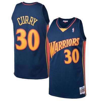 Golden State Warriors Stephen Curry Hardwood Classics Road Swingman Trikot von Mitchell & Ness - Herren Image
