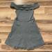 Free People Dresses | Free People Beach Corinne Blue Grey Off The Shoulder Dress | Color: Blue/Gray | Size: S