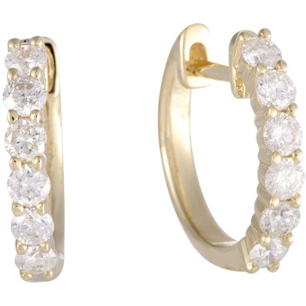 lb-exclusive-14k-yellow-0.75-ct-diamond-hoop-earrings---metallic---non-branded-earrings/