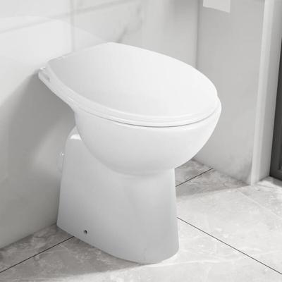Vidaxl - Hohe Spülrandlose Toilette Soft-Close 7 cm Erhöhte Höhe Keramik Image