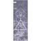 Fitfiu Fitness - Yogamatte MAT-E50 lila rutschfest 0,5cm dick, leicht, ethnisches Mandala-Design