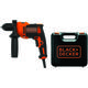 Black&decker - perceuse electrique a percussion 550W b+d beh 550 k + coffret