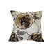 Violet Linen Luxurious Tivoli Flock Vintage Design Decorative Throw Pillow