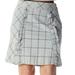 Anthropologie Skirts | Anthropologie Edmy Esyllte Skirt Size 0 Gray Plaid Ruffle Pencil Career Lined | Color: Blue/Gray | Size: 0
