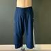 Adidas Pants & Jumpsuits | Adidas Blue Capri Track Pant With 3 White Strips ~ Size Xl ~ Nwot | Color: Blue/White | Size: Xl