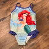 Disney Swim | Ariel The Little Mermaid One Piece Swimsuit 18 Months | Color: Blue/Green | Size: 18mb
