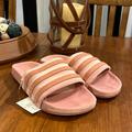Adidas Shoes | Adidas Adilette Slides Sandals Shoes Raw Pink New Db0159 Women’s Sizes Velvet | Color: Pink | Size: Various