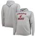 Men's Heathered Gray Miami Heat Big & Tall Heart Soul Pullover Hoodie