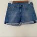 Levi's Shorts | Levi’s Jean Shorts Blue Mid Rise Midi Medium Wash | Color: Blue | Size: 25